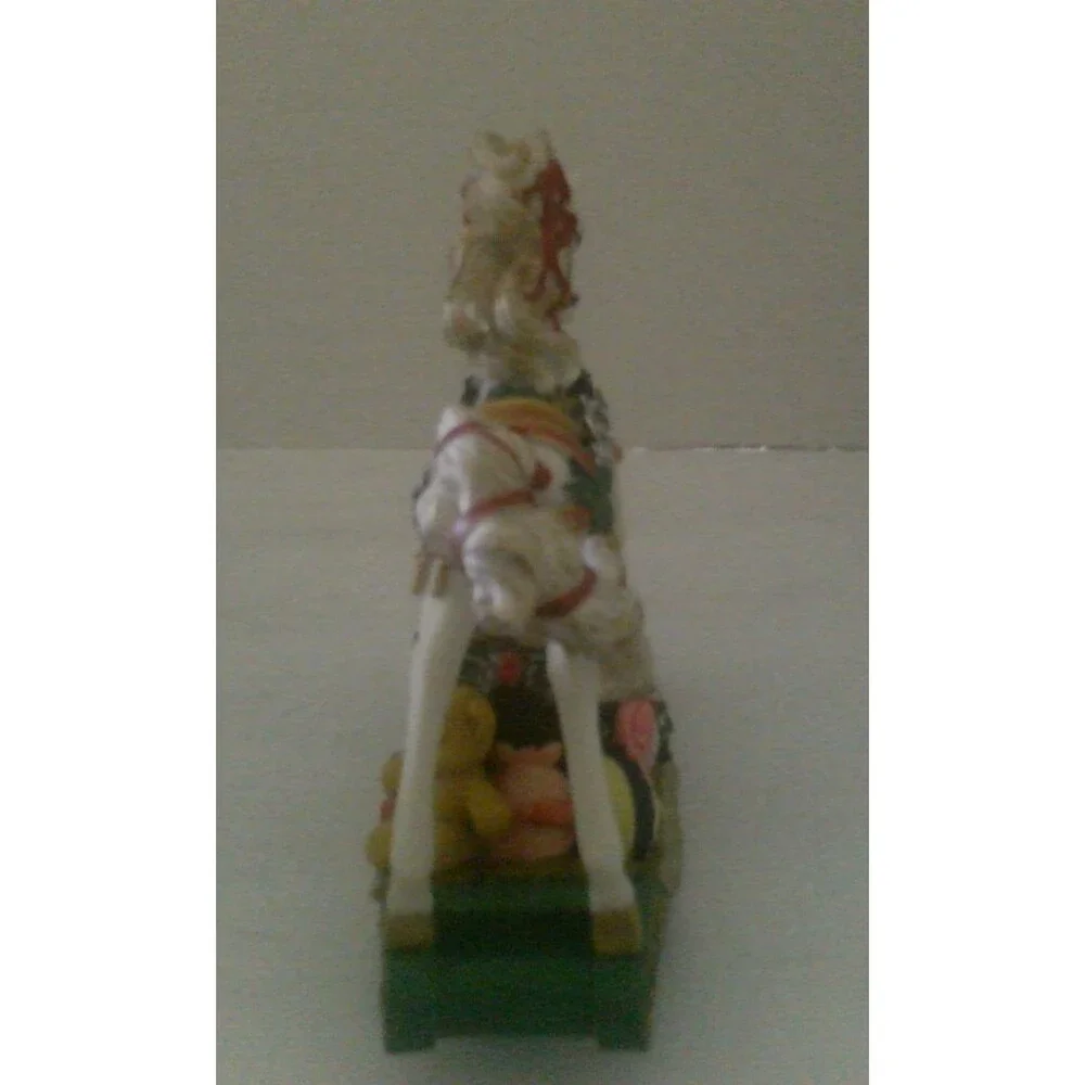 Heritage House Resin Musical Rocking Horse Plays White Christmas